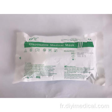 Masque facial jetable de protection en tissu filtrant médical